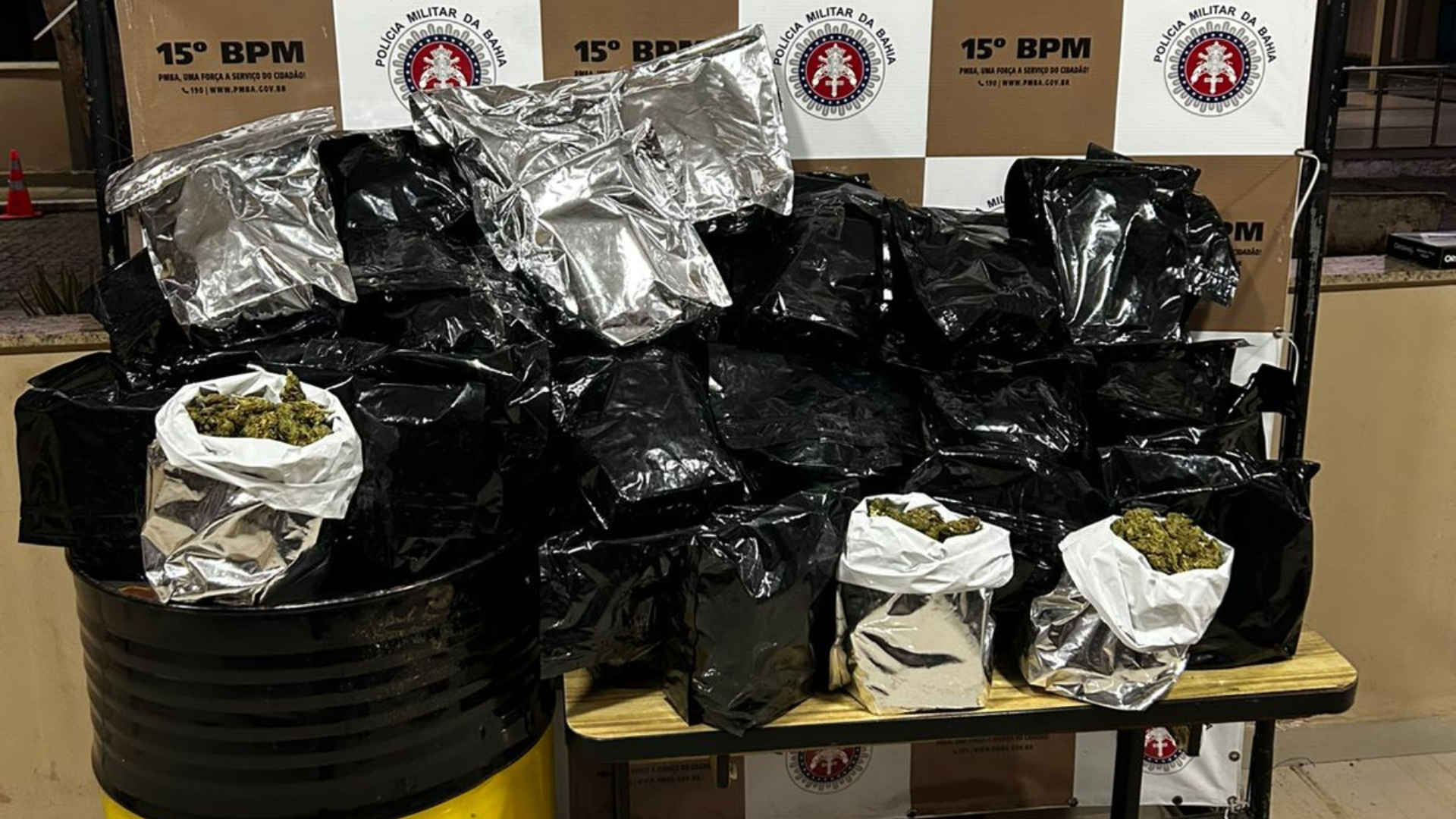 Foto Itabuna: 45 kg de maconha são apreendidos