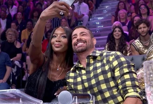 Naomi Campbell e Cauã Reymond