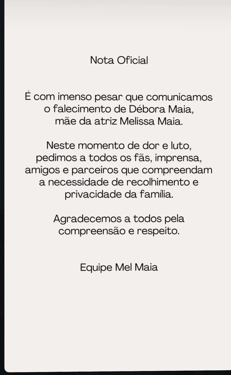 Reprodução/@melissamelmaia 