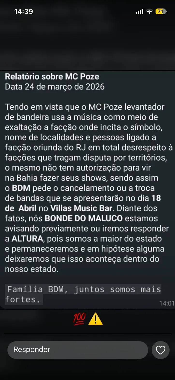 Reprodu&ccedil;&atilde;o/Redes Sociais