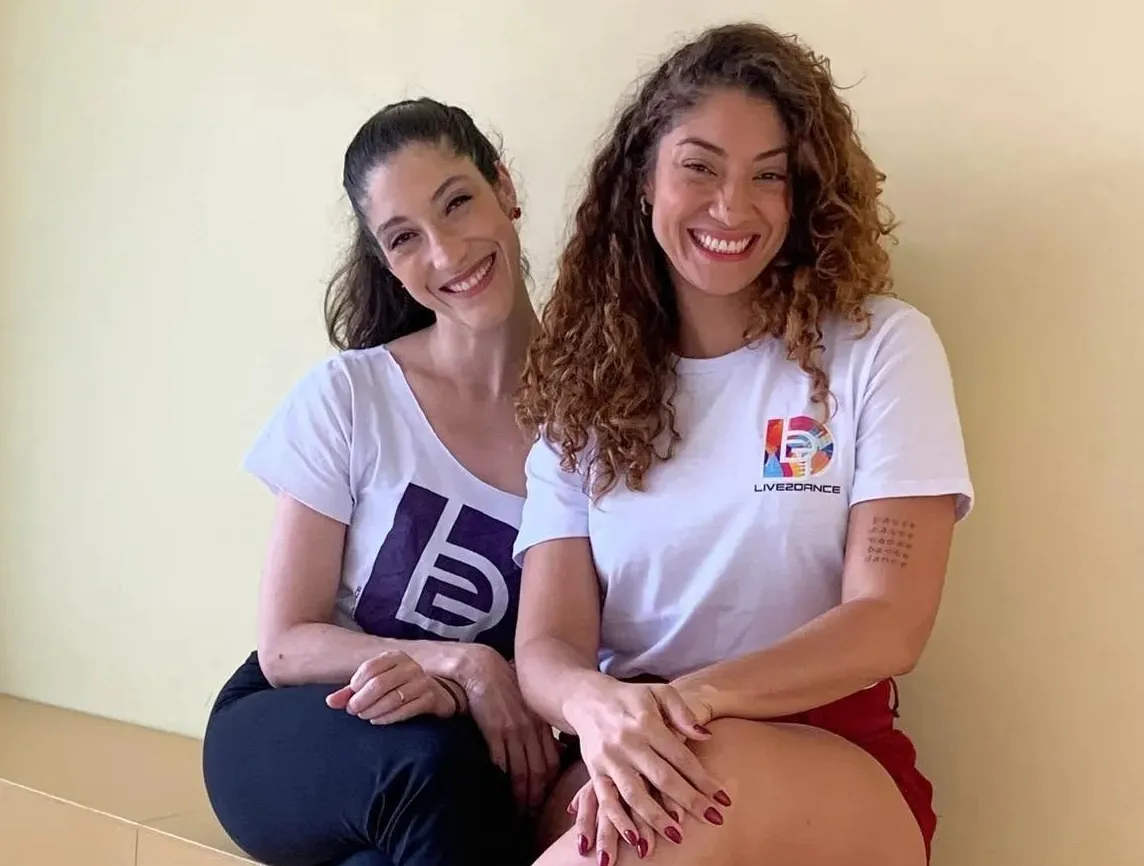 Juliana e Catharina, proprietárias da Live2Dance