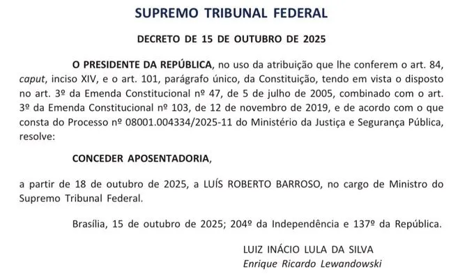 Reprodução / Diário Oficial da União