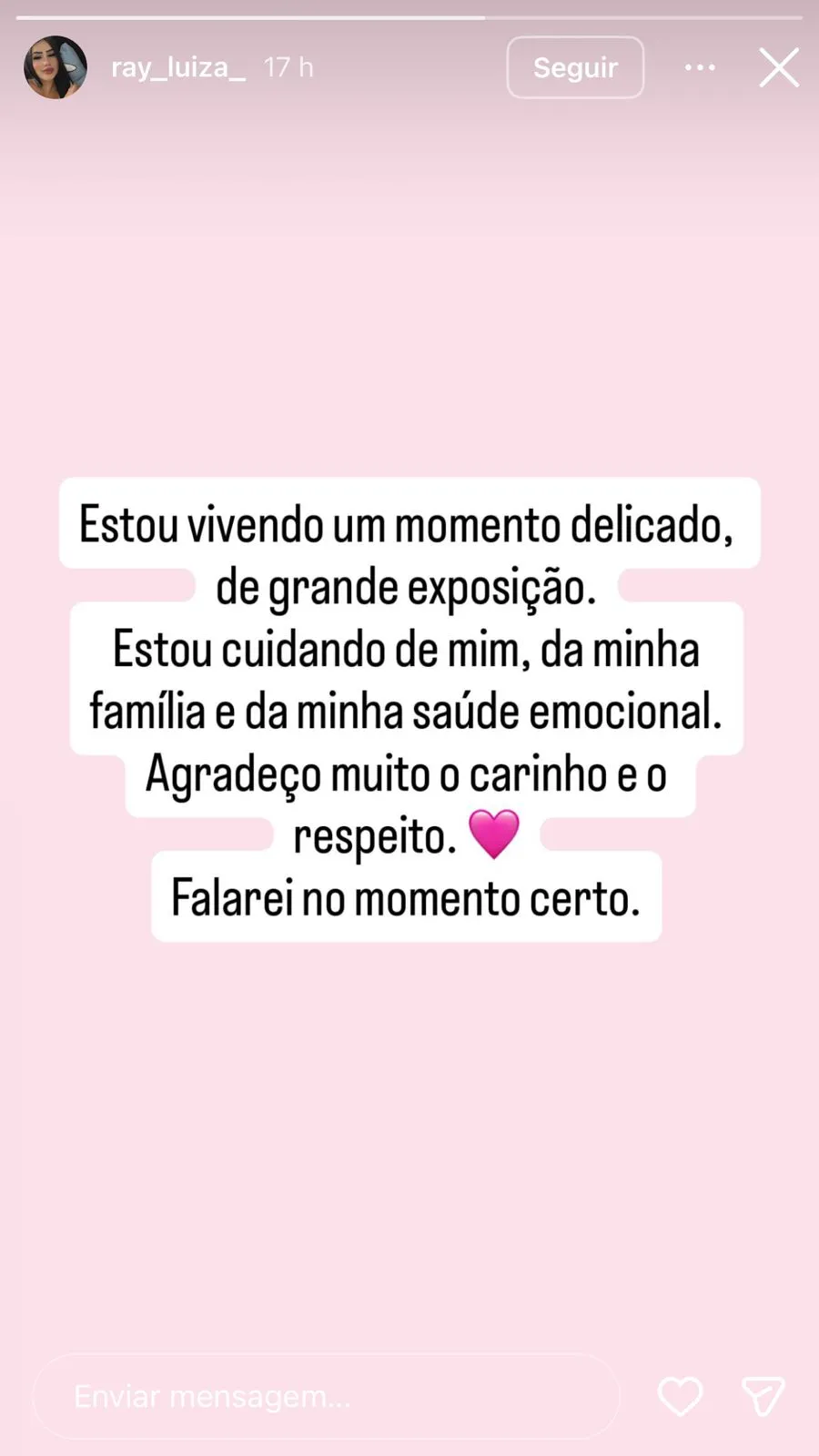 Reprodu&ccedil;&atilde;o/ Instagram @ray_luiza_