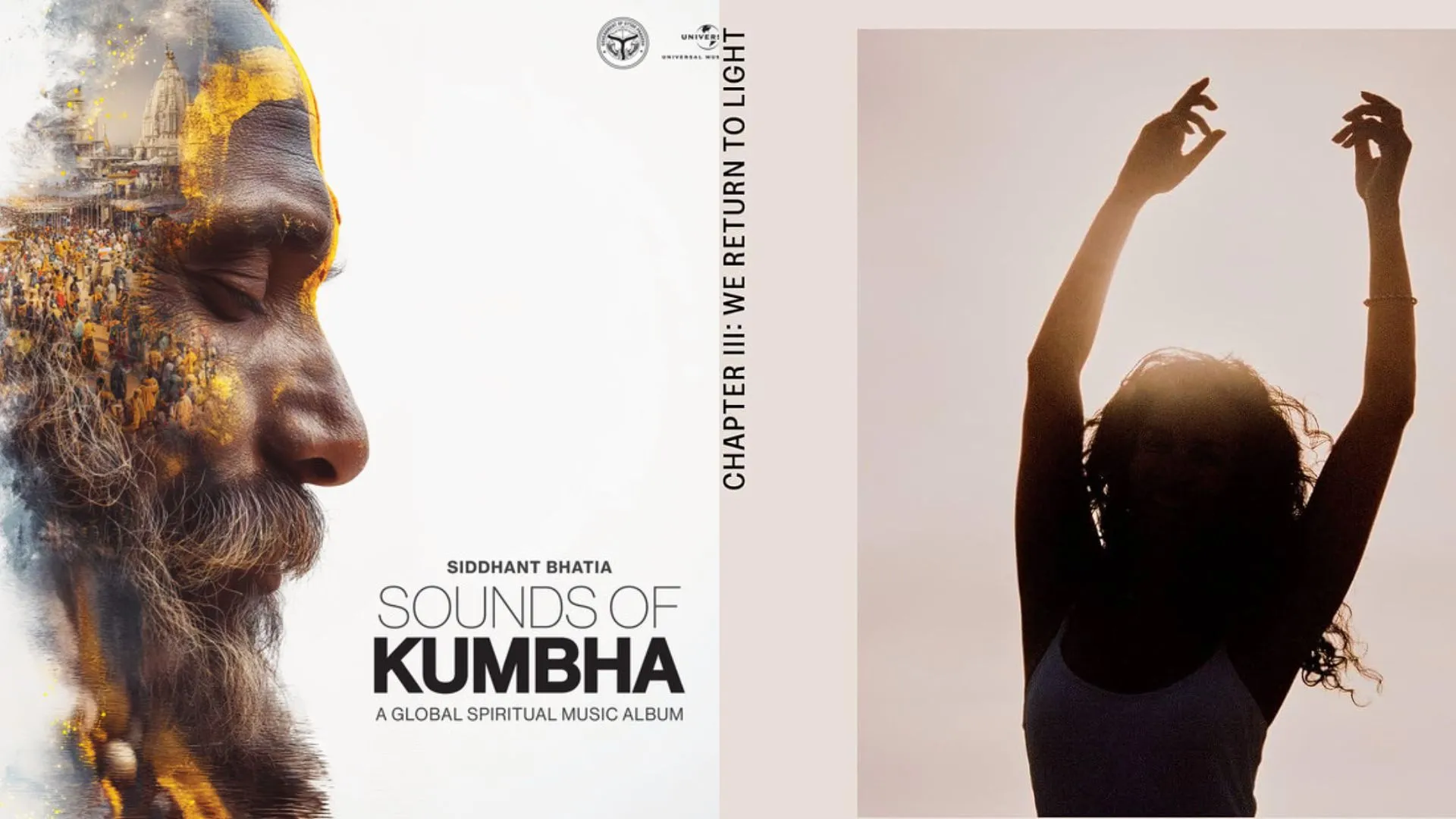 Álbuns Sounds Of Kumbha (esq.) e  Chapter III: We Return To Light (dir.) Foto: Divulgação