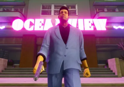 Tommy Vercetti em GTA Vice City &ndash; Divulga&ccedil;&atilde;o / Rockstar Games