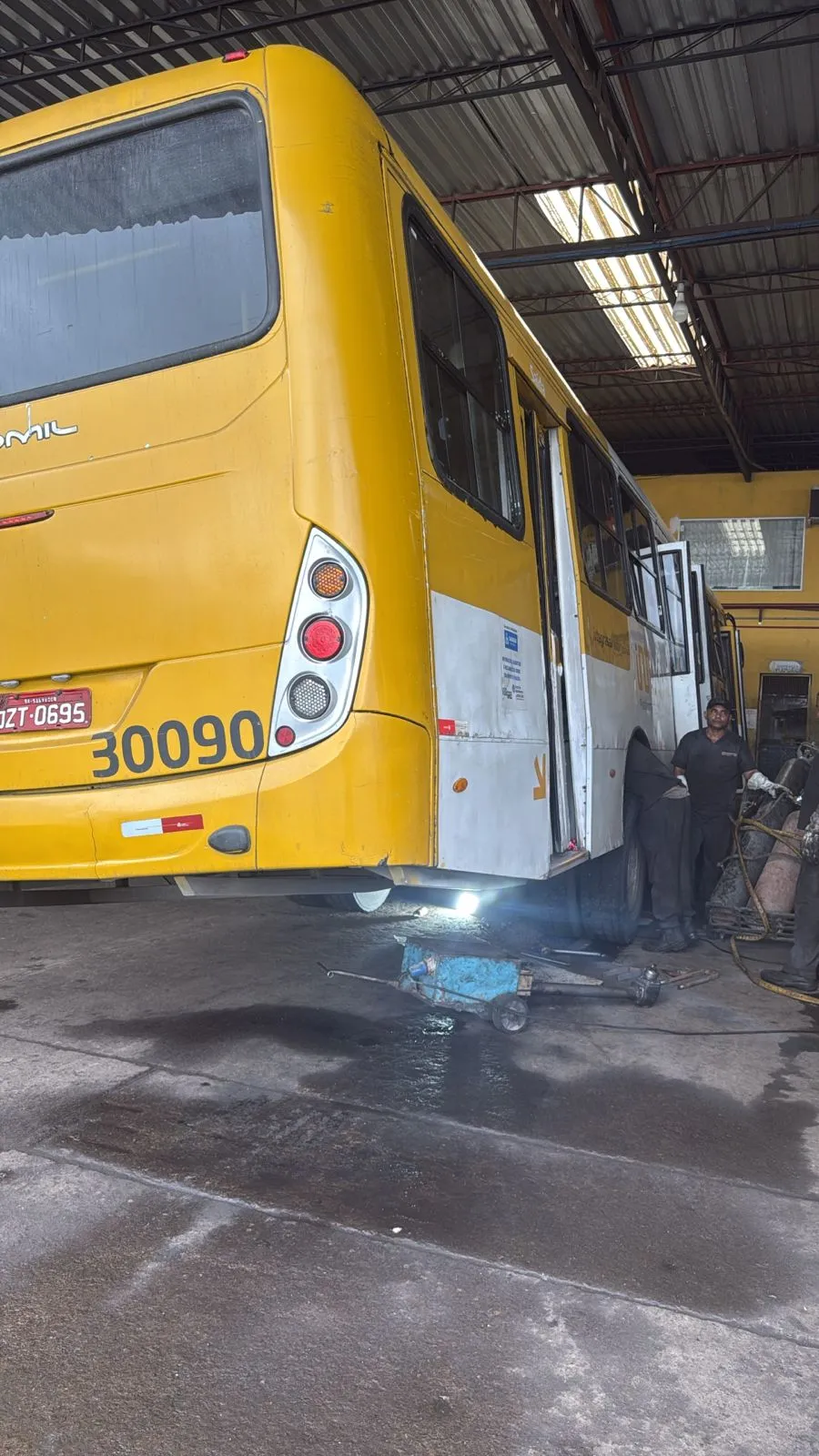 Manuten&ccedil;&atilde;o da linha de &ocirc;nibus