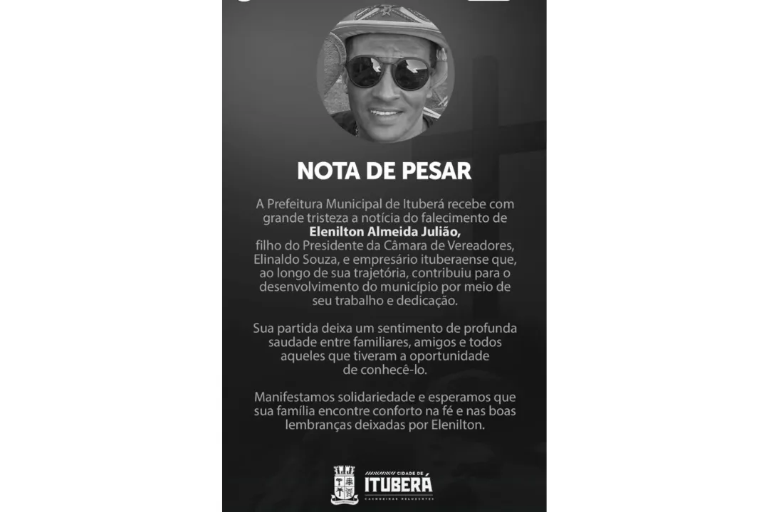 Reprodu&ccedil;&atilde;o/instagram @prefeituramunicipaldeitubera