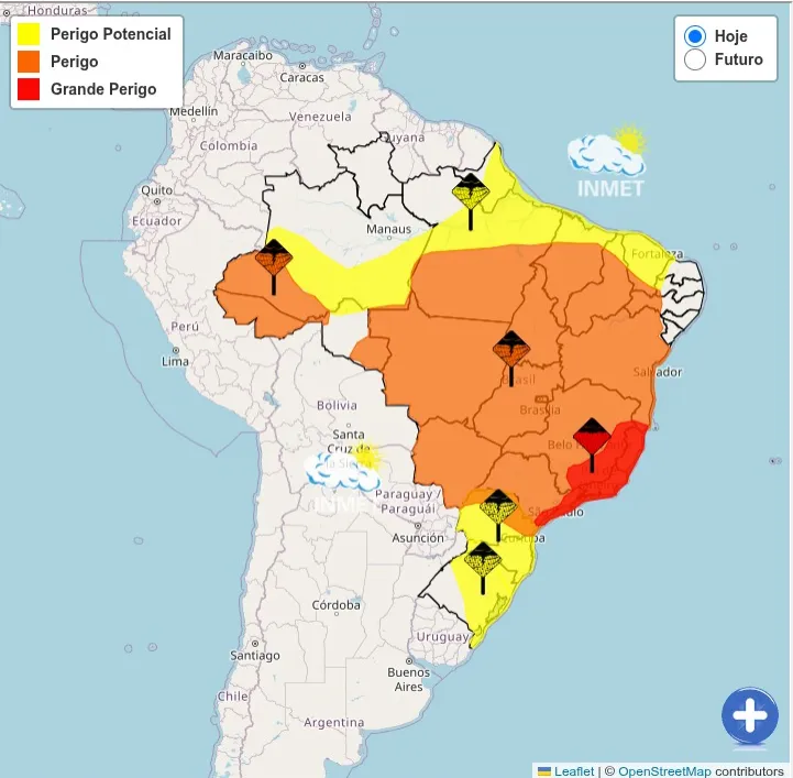 Reprodu&ccedil;&atilde;o/Inmet
