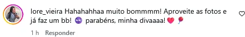F&atilde;s questionam Alinne Rosa sobre gravidez. (Captura de tela / Instagram / @alinne)