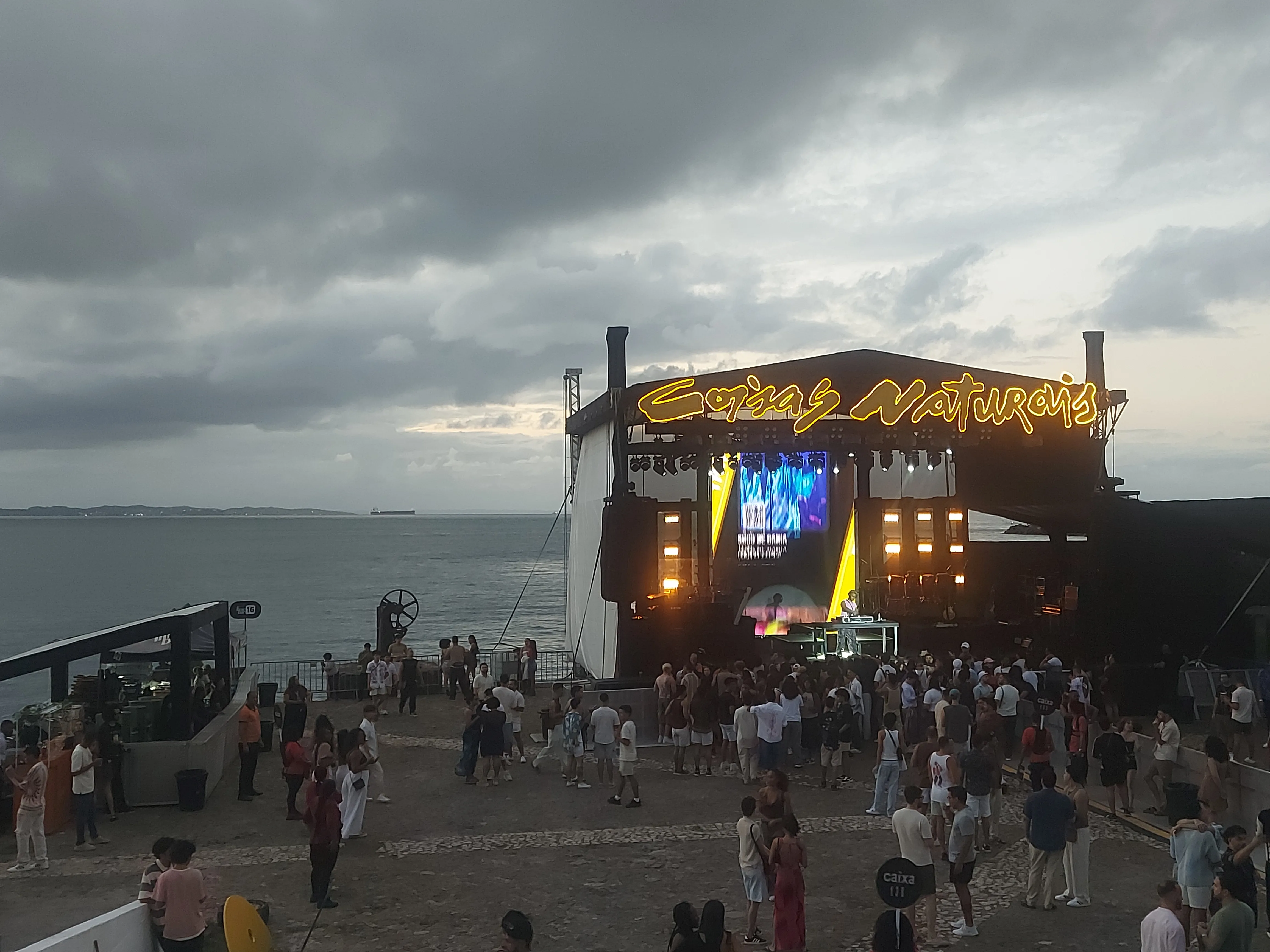 Palco do show. Foto: Gabriel Pina/Portal Esfera