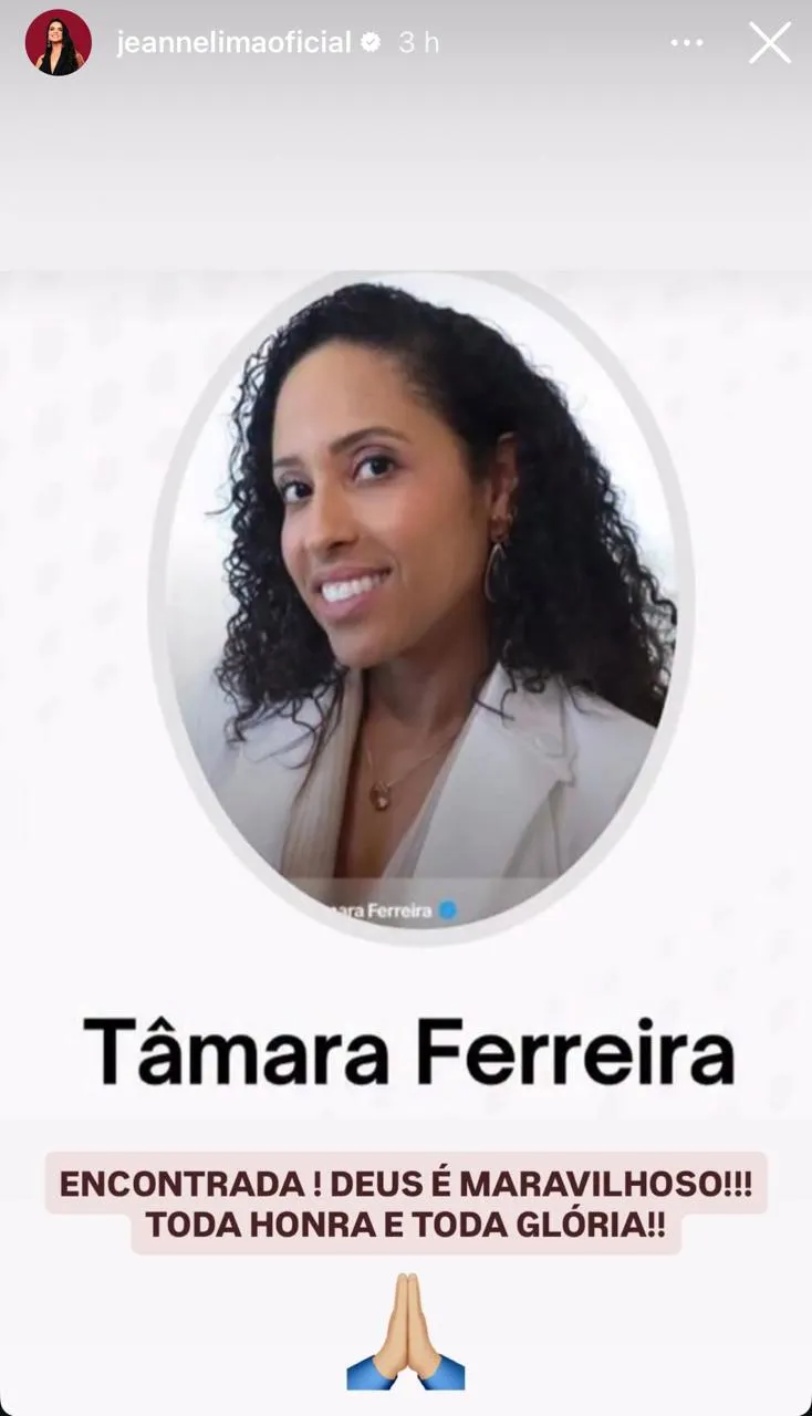 Reprodução/@jeannelimaoficial